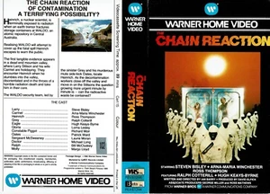 CHAIN REACTION (7) / UK VIDEO SLEEVE / WARNER HOME VIDEO LABEL - Picture 1 of 1