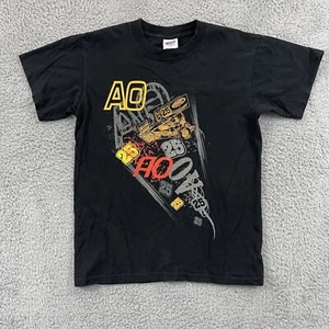 Aaron Ott Sprint Car Shirt Youth L Black Racing Pennsylvania Y2K Short Sleeve - Picture 1 of 8