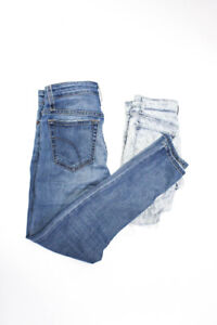 J Brand Joes Jeans Womens Short Shorts Skinny Jeans Blue Denim Size 24 25 Lot 2