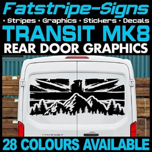PEGATINAS BANDERA FORD TRANSIT MK8 UNION JACK GRÁFICOS CÁMPER FURGONETA AUTOCARAVANA - Imagen 1 de 2