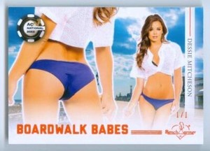 DESSIE MITCHESON "BOARDWALK BABES CARD #1/1" BENCHWARMER NATIONAL 2022