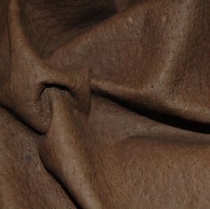 30 sf. Brown pig lining natural top grain  leather hide skin Q01A-Z