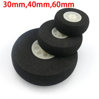 Flugzeug Leichträder Leichtrad 30mm 40mm 60mm Schwammrad Fahrwerk RC Modellbau - Bild 1 von 4