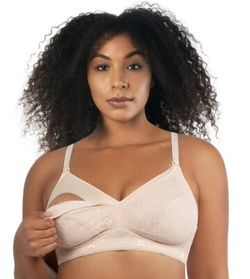 Parfait Sz 34DD Rain Wire Free Clip Down Maternity Nursing Bra Procelain P5842 - Image 1 of 4
