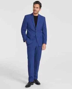 Perry Ellis Men's Modern Fit Navy Nested Suit 44R 37 x 32 ymr1125 - Picture 1 of 1