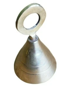 Campana de Latón Circular Superior Mini Cono en Forma India Decoración del Hogar 1.5" Color Dorado - Imagen 1 de 6