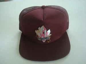 MOON STARS NEW ERA A-HOLE TRUCKER MESH 80S 90S RARE SNAPBACK HAT CAP VINTAGE S2 - Picture 1 of 5