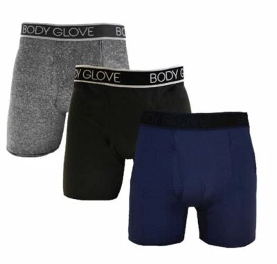 Micro Modal Body Glove Men's Underwear  Performance Boxer Briefs 3 Pair Small - Image 1 of 4