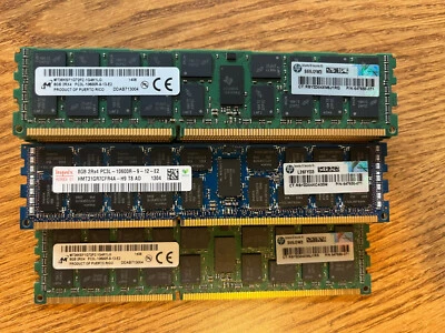 HP 647650-071 8GB PC3-10600 DDR3-1333MHz ECC Dual Rank Module 647897-B21 - Image 1 of 2