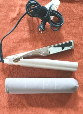 Rizador y plancha de pelo Tyme Iron original 2 en 1 oro rosa con cubierta  Foto 1 de 2