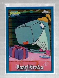 2025 Topps Chrome Spongebob Schwammkopf Blue Refractor 147/150 Pearl Krabs - Bild 1 von 2