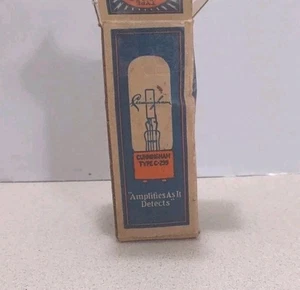 Vintage 1 Stück Cunningham C-299 Verstärker Röhre mit Originalkarton Gravur - Bild 1 von 7