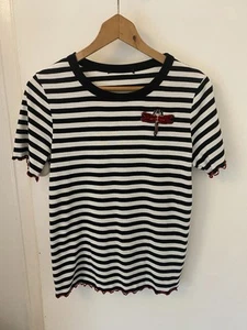 Dorothy Perkins T-Shirt Libellenmotiv gestreift - Bild 1 von 6
