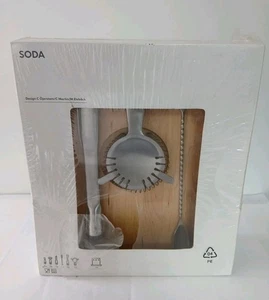 IKEA SODA 7 PIECE BAR/COCKTAIL SET BY OJERSTAM MARTIN & ELEBACK UNUSED SEALED - Picture 1 of 15