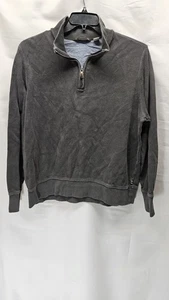 Mens Eddie Bauer Size Large Gray Quarter Zip Sweater - Picture 1 of 4