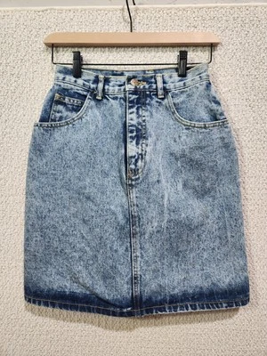 Falda De Colección Y2K Guess by Georges Marciano Lavado Ácido Años 80 Cintura Alta Cintura 24.5" Foto 1 de 4