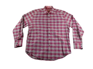Robert Graham Shirt Mens XL Multicolor Plaid Long Sleeve Classic Fit Flip Cuff - Picture 1 of 18