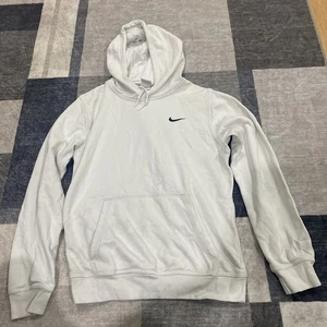 Nike Swoosh Logo weiß Hoodie Sweatshirt Basic Freizeit Skater Y2K - Herren Small - Bild 1 von 12