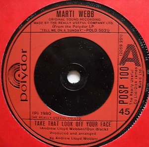 MARTI WEBB - Take That Look Off Your Face - Ex Con 7" - Picture 1 of 1