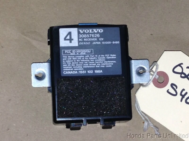 00-04 Volvo S40 OEM módulo de entrada remota sin llave receptor de computadora 30857626 Foto 1 de 1