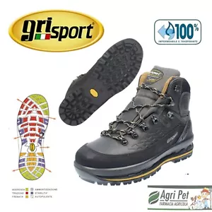 Scarponi Trekking N41 Vibram IMPERMEABILE Grigio Uomo Scarpe Grisport Dakar - Foto 1 di 6