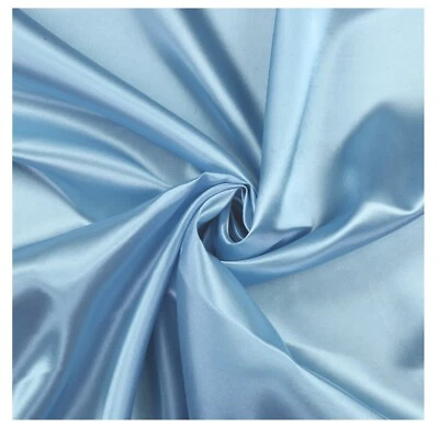 5/10 YARD Satin Fabric Sewing Craft DIY Wedding Party Décor Silky Sateen fabric - Image 1 of 4