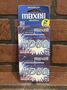 Maxwell Mini Discs MD80 Digital Recordable MD 2 Pack - Picture 1 of 5
