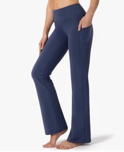 Gradual 32”Inseam Women's Bootcut Yoga Pants Navy Blue Size M - Picture 1 of 4