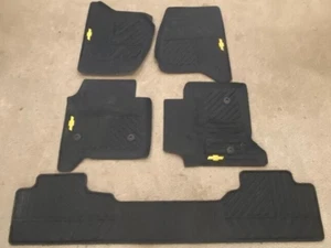 Alfombrillas GM Chevrolet Silverado 2014-2019 para todo tipo de clima negras OEM - Juego completo - Imagen 1 de 6