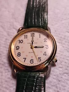 DeJuno Uhr 18KGP ausgefallene leuchtende Zeiger wie Japan Quarz EZ Clip On - Bild 1 von 11