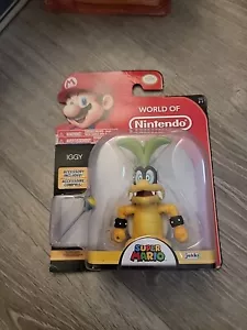 Jakks Pacific Super Mario 4" World of Nintendo Wave 2-7 Iggy Koopa Figure - Picture 1 of 2
