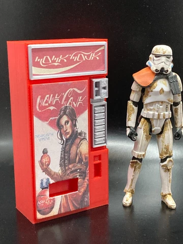CUSTOM COCA COLA COKE VENDING MACHINE for 3.75 INCH FIGURE DIORAMA STAR WARS Cover