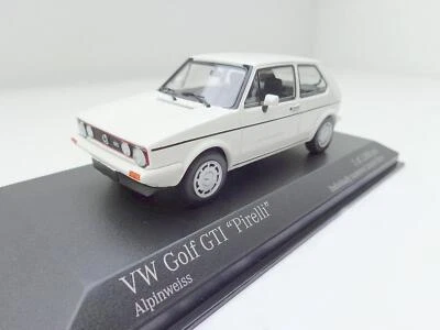 Volkswagen VW Golf 1 GTI Modello Auto Minichamps 1:43 Bianco 400055171 - Immagine 1 di 4
