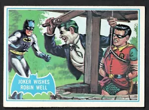1966 Topps Batman Blue Bat #15B "The Joker Wishes Robin Well" - Picture 1 of 2