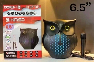 z Speaker Cassa Bluetooth Kimiso Qs-2610 A Forma Di Gufo 800W Con Microfono - Foto 1 di 1