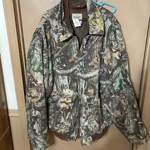 ¡Abrigo de caza vintage pelirroja de camuflaje pesado para hombre con forro extraíble! - Imagen 1 de 10