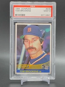 Donruss Tom Brookens 1984 Detroit Tigers como nuevo PSA 9 - Imagen 1 de 2