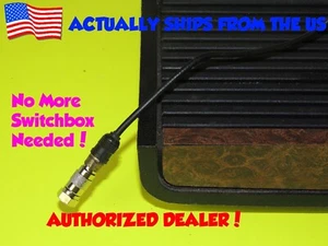 TV Adapter Video Cable Connector RF Coaxial Type F For Atari 2600 No More Box! - Picture 1 of 4