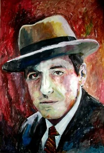 AL PACINO ! CORLEONE GODFATHER ! MARCELO NEIRA ART PRINT HAND SIGNED #2/25 - Picture 1 of 4