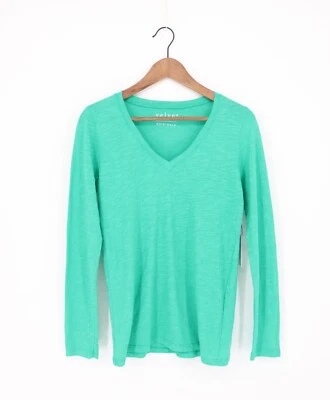 VELVET By Graham & Spencer Blaire Original Slub Tee Beetle S $76 F4 - Image 1 of 4