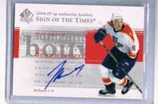 2004-05 Upper Deck SP Authentic Sign of the Times #STJB Jay Bouwmeester NM-MT Au