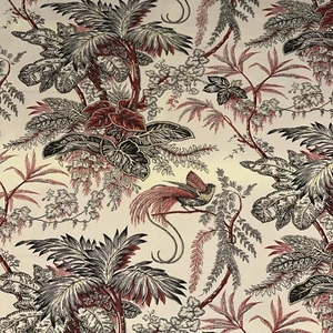 Scutt & Coles - Emperor Curtain Fabric printed in England Vintage 1 metre Piece - Picture 1 of 8