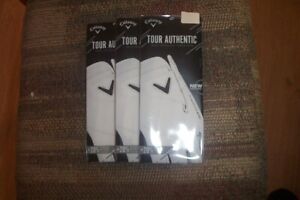 3 BRAND NEW Callaway Tour Authentic Leather mens LH  Cadet Medium gloves     