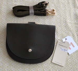 NEW Melie Bianco Felix Bag Purse Gold Ring Vegan Leather Crossbody Olive Green - Picture 1 of 10