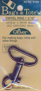 Clover Swivel-Ring 30 mm - black nickel - Bild 1 von 2