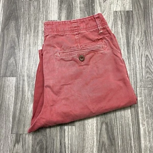 AMERICAN EAGLE Vintage Longer Length Red Casual Chino Shorts Men's Size 32 - Picture 1 of 10