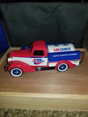 1936 Dodge Die cast Car Quest Tanker Truck 1:24 Coin Bank Liberty Classic W/Key  - Image 1 of 4