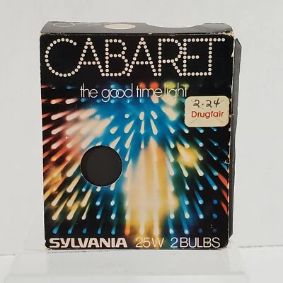Qty 2 Vintage Sylvania CABARET 25W Red Light Bulb Colorful Party USA Made - Image 1 of 4