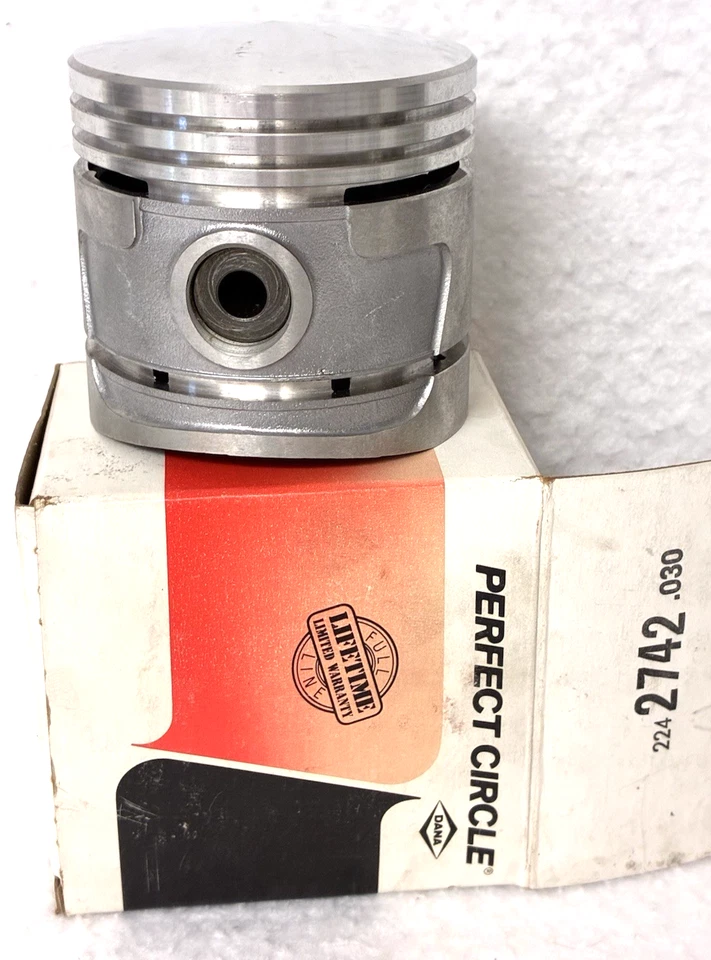 PISTÓN Y PASADOR DE MUÑECA DANA PERFECT CIRCLE, 224 2742 .030 OVER, 81.13mm, 3.194", Ford L6 Foto 1 de 4