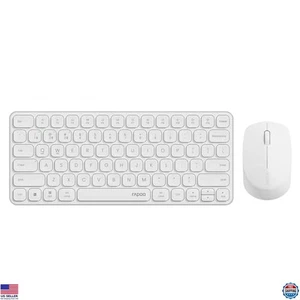 Wireless Multi-Device Keyboard & Mouse Combo, 2.4GHz/Bluetooth, Silent Click - Picture 1 of 7